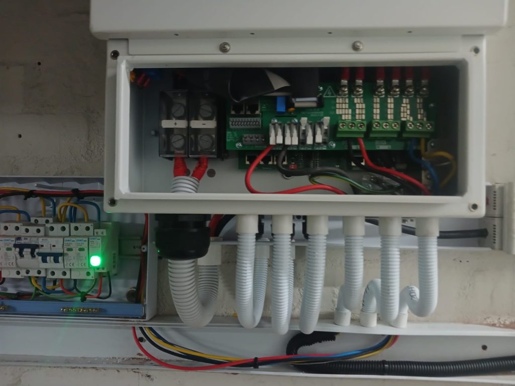 Backup power system with inverter and battery installation in a Cape Town home