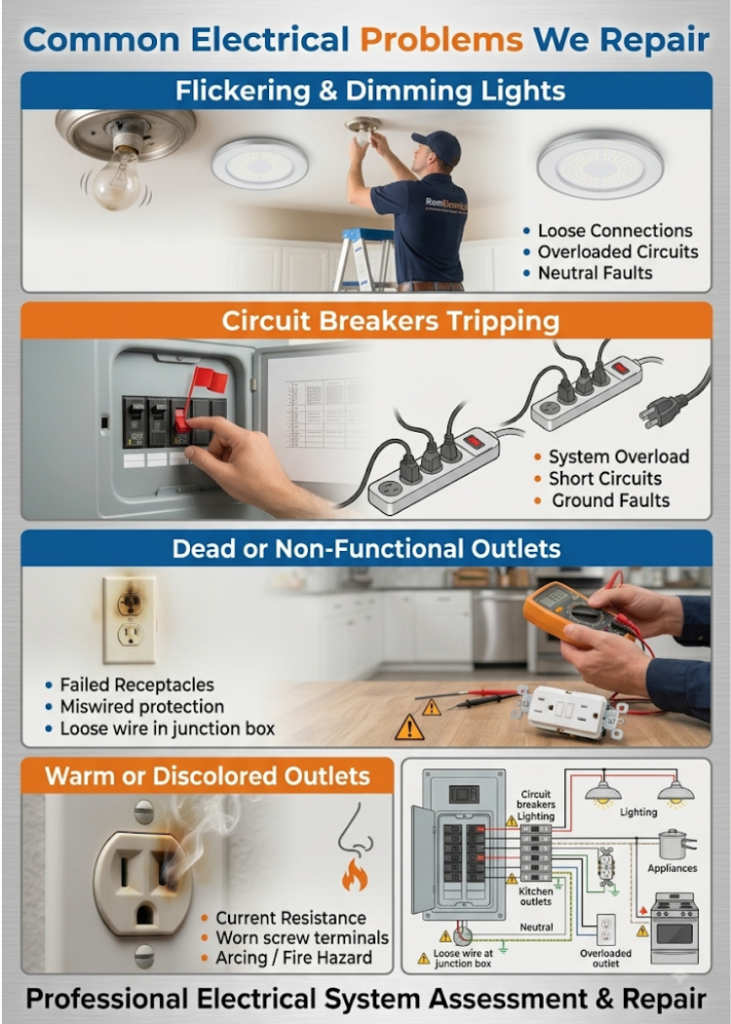 Common electrical problems we repair in Cape Town
