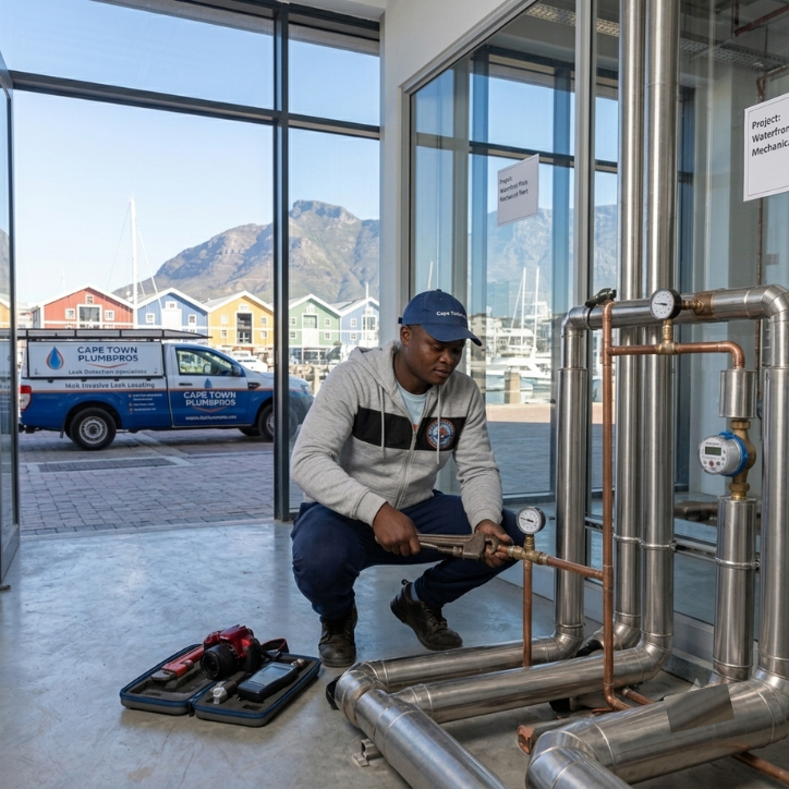 Leak detection services in Cape Town by Romelectrical using advanced equipment to locate hidden water leaks in residential and commercial properties.
