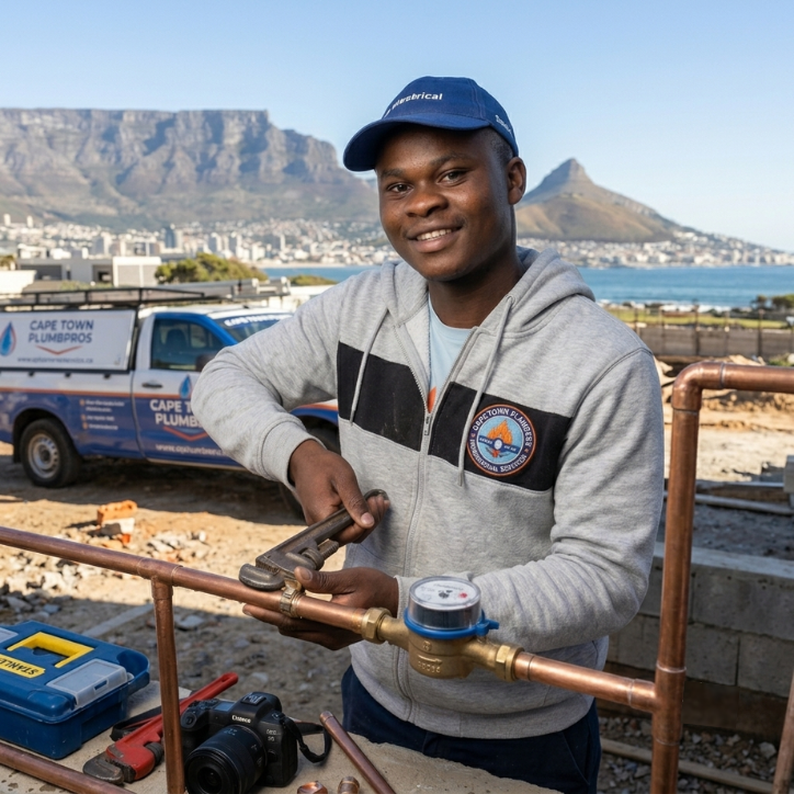 Professional plumbing services in Cape Town by Rome Electrical, including leak repairs, pipe installations, drain cleaning, geyser repairs, and emergency plumbing.