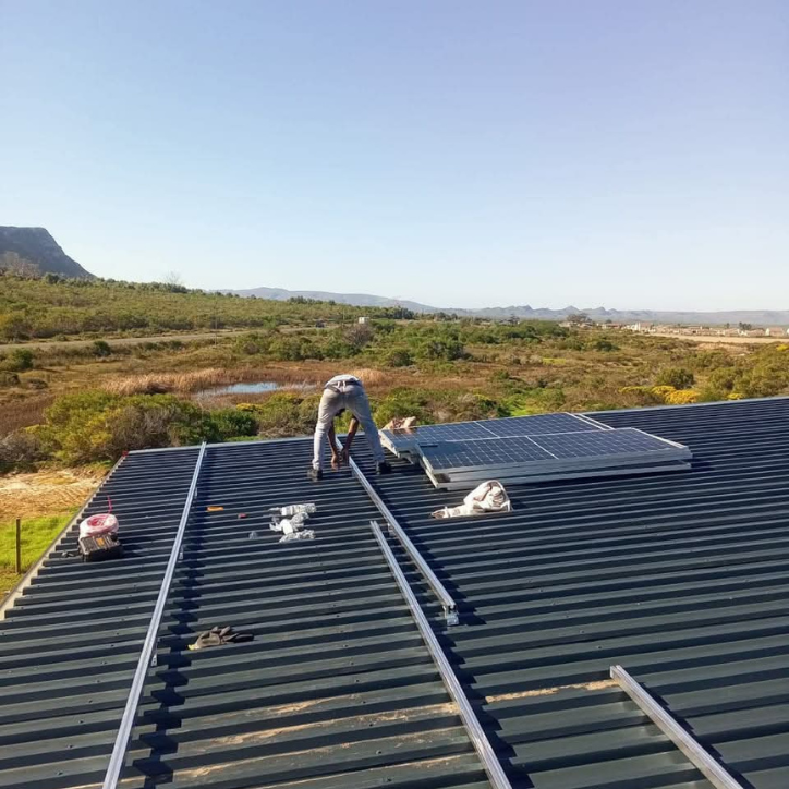 Installing solar panels in Cape Town
